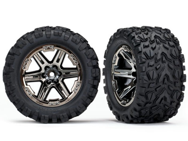 Tires & Wheels, Assembled, Glued (2.8')(2): Rear