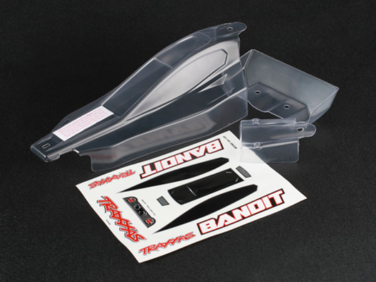 Body Clear Bandit front & rear (window, lights, grille decal sheet