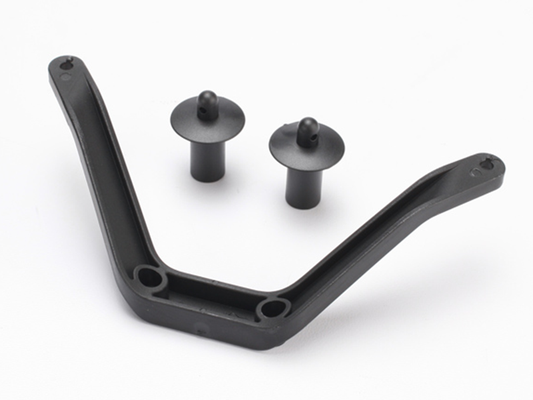 Body Mount (1)/ Body Mount Post (2) (Front): 6715