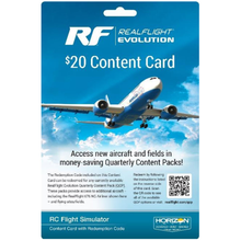 Load image into Gallery viewer, RealFlight Evolution $20 Content Card
