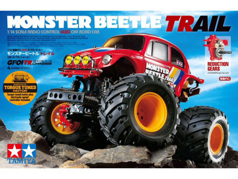 1/14 Monster Beetle, 4WD, Unassembled Kit w/Body (Requires battery & charger)