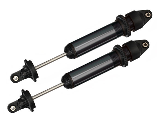 Shocks, GTX, aluminum (Blackanodized) (w/o springs)(2): 7761A
