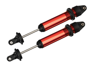 Traxxas Shocks, GTX, aluminum (Redanodized) (with o springs)(2) (7761R)
