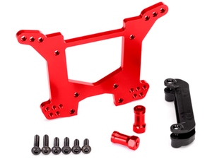 Red Aluminum Rear Shock Tower: 6738R
