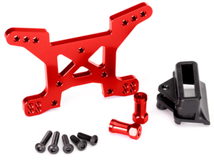 Red Aluminum Front Shock Tower: 6739R