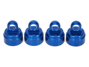 Shock Caps, Blue Aluminum(4)(Fits all Ultra Shocks): 3767A