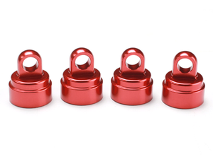 Shock Caps, Red Aluminum(4)(Fits all Ultra Shocks): 3767X