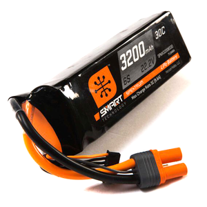 Spektrum 6 Cell 3200mAh 22.2V 30C Smart G1 LiPo: IC5 (SPMX32006S30)