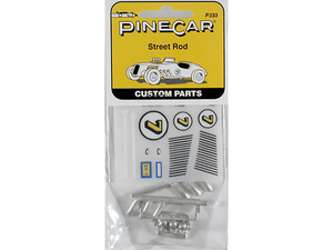 Pine Car Custom Parts w/Decals, Street Rod
