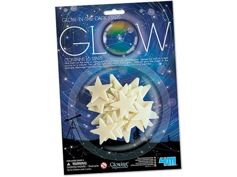 4M glow-in-the-dark stars, 16 pieces
