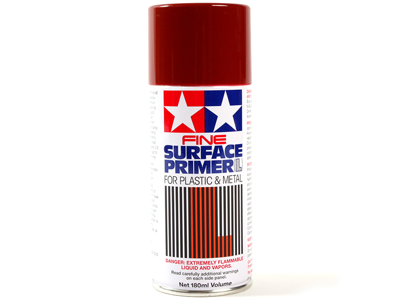 Fine Surface Primer L Oxide Red, 180ml Spray Can