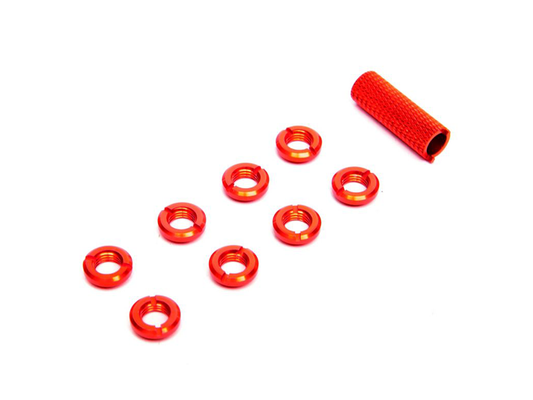 Radio Red Switch Nuts (8) & Wrench