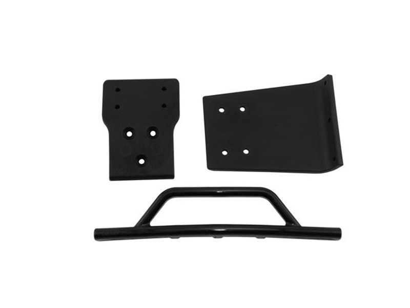 Front Bumper/Skid Plate, Black: Slash 4x4