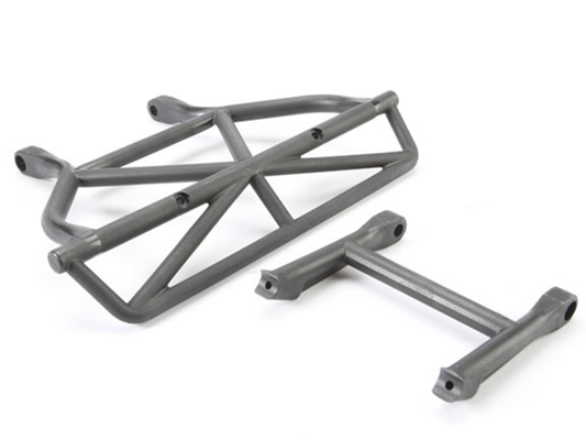 Bumper/Mount Rear Black Slash: 5836