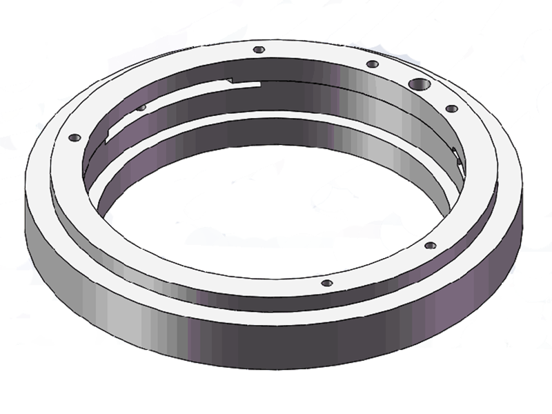 Adapter: 10mm, Back Focus, Medium Sized Camera (M54) to Nikon F Mount