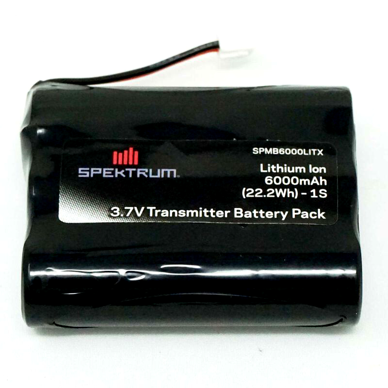 1 Cell 6000mAh 3.7V LiIon TX Batt: XH-1S Plug, NX10