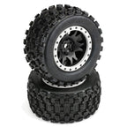 Pro-Line 1/5 Badlands MX43 Pro-Loc Front/Rear X-MAXX Mounted 24mm Black/Gry Impulse (2) (10131-13)