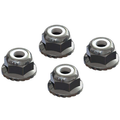 Flanged Nyloc Locknut 4mm Silver (4): ARAC9699