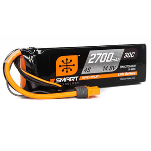Spektrum 4 Cell 2700mAh 14.8V 30C Smart G1 LiPo: IC3 (SPMX27004S30)