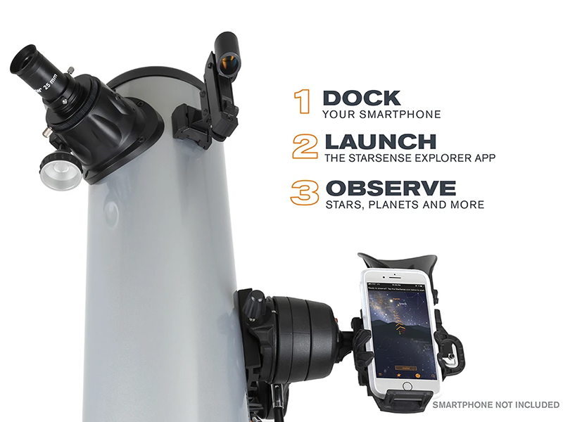 Celestron StarSense Explorer DX 130AZ Smartphone App-Enabled Newtonian Reflector (22461)