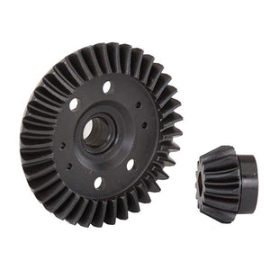 Traxxas Ring and Pinion Gear, Differential (Machined, Spiral Cut) (Rear) (6879R)