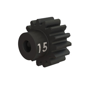 Traxxas Gear, 15-T Pinion 32P Heavy Duty (Machined Hardened Steel with Set Screw) (3945X)