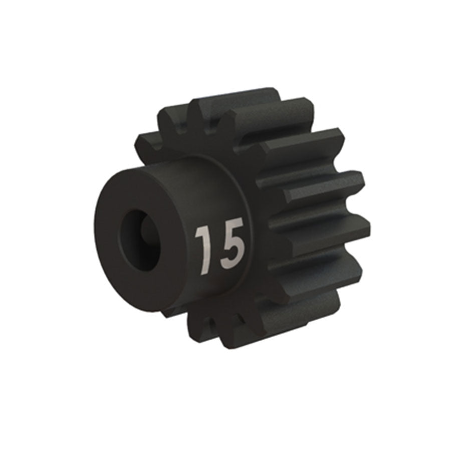 Gear, 15-T Pinion 32P Heavy Duty (Machined Hardened Steel w/ Set Screw): 3945X