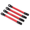 Traxxas Push Rods, Aluminum (Red Anodized with Rod Ends) (4) (7118X)