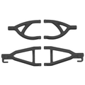 Rear Upper and Lower A-Arms, Black: 1/16 E-Revo