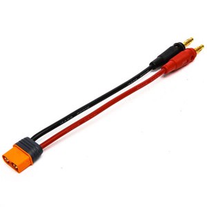 Adapter: IC3 Device to 4mm Male Bullets 6" 13 awg