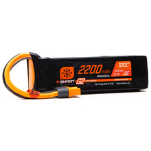 Load image into Gallery viewer, 3 Cell 2200mAh 11.1V 100C Smart G2 LiPo: IC3
