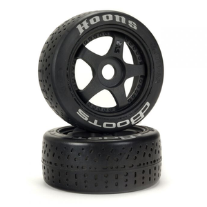 ARRMA dBoots Hoons 42/100 2.9 Pre-Mounted Belted Tires, Silver, 17mm Hex, 5-Spoke (2) (ARA550070)