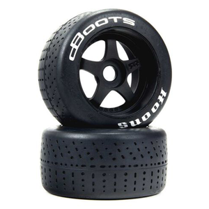 ARRMA dBoots Hoons 53/107 2.9 Pre-Mounted Belted Tires, Silver, 17mm Hex, 5-Spoke (2) (ARA550084)