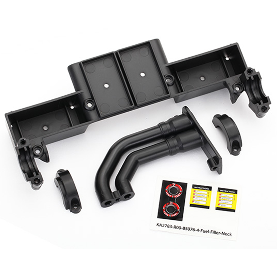 Chassis Tray/Driveshaft Clamps/Fuel Filler(Black): 8420