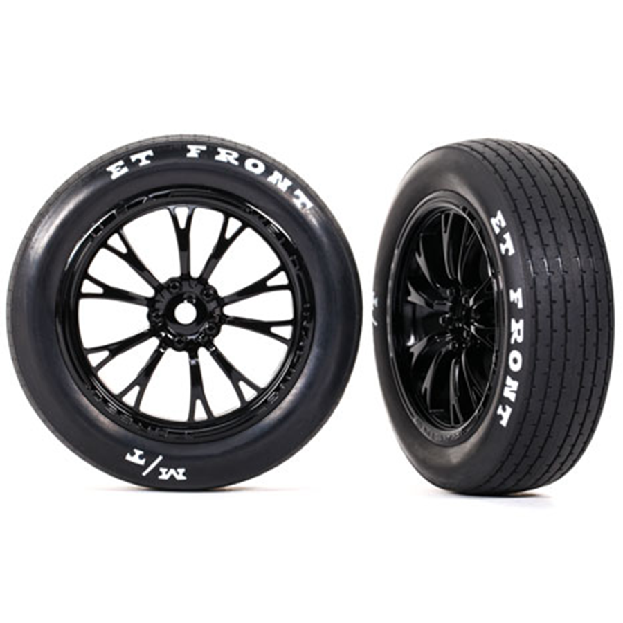 Tires & Wheels, Front, Assembled, Weld Wheels Gloss Black: Frt