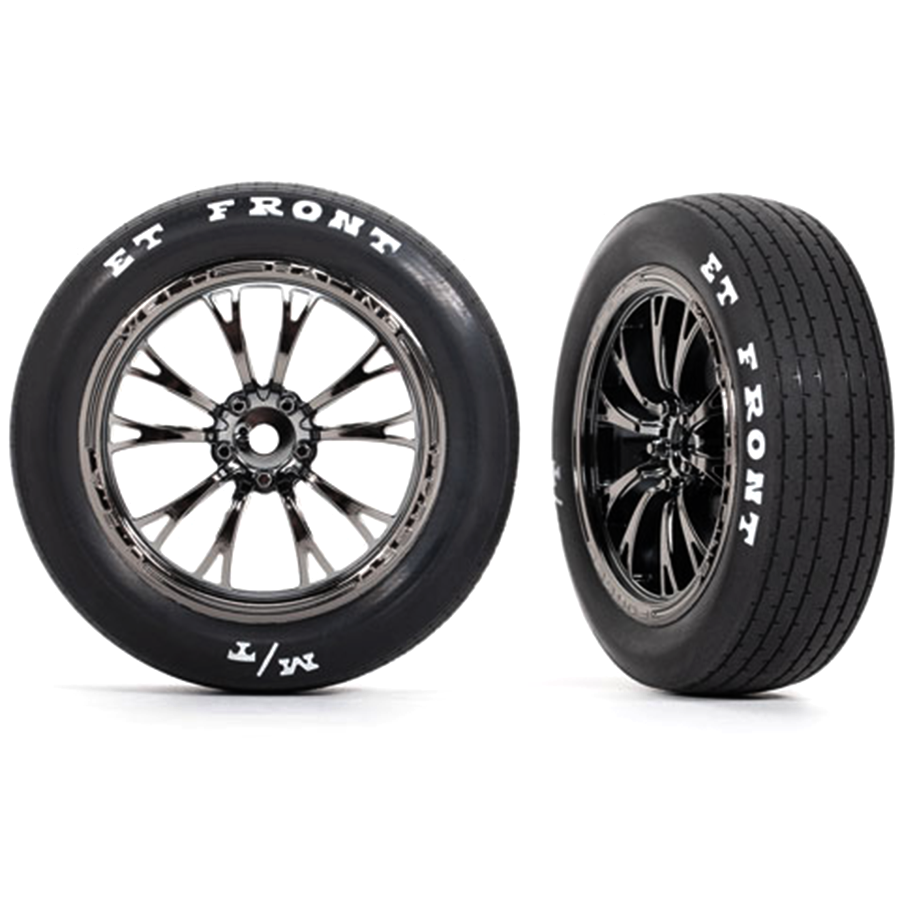 Tires & Wheels, Front, Assembled, Weld Wheels Black Chrome