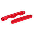 Traxxas Bulkhead Tie Bars, Front & Rear, Aluminum – Red Anodized for Slash 4x4, Rustler 4x4, Stampede 4x4 & More (6823R)