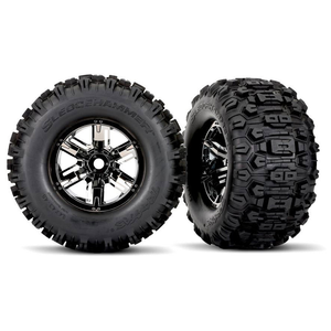 Traxxas Sledgehammer, Black, T&W, Assembled (2): X-Maxx L&R (2) (7774A)