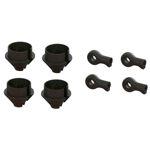 ARRMA HD Shock Rod End and Spring Cup Set (2 Pairs) (ARA330608)