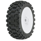 Pro-Line 1/8 Badlands MX M2 Front/Rear Buggy Tires Mounted 17mm White (2) (9067-31)