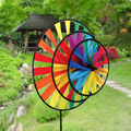 Skydog Kites Rainbow 3-Wheel Pinwheel (40601)