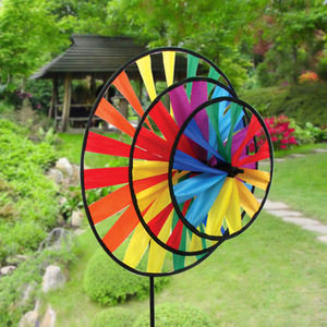 Rainbow 3-Wheel Pinwheel