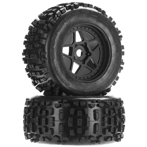 ARRMA dBoots Backflip MT 6S Tire Wheel Set (2): Front/Rear (ARAC8795)
