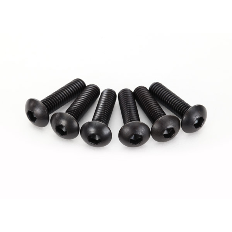 Traxxas Button-Head Machine Screws, 4x15mm Hex Drive (6) for X-Maxx, XRT & Funco Pro Scale Replica (2594)