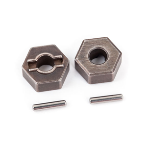 Traxxas 12mm Hex Wheel Hubs, Steel (2) & Axle Pins (2) for Rustler, Slash, Stampede, BigFoot & Mini Models (1654R)