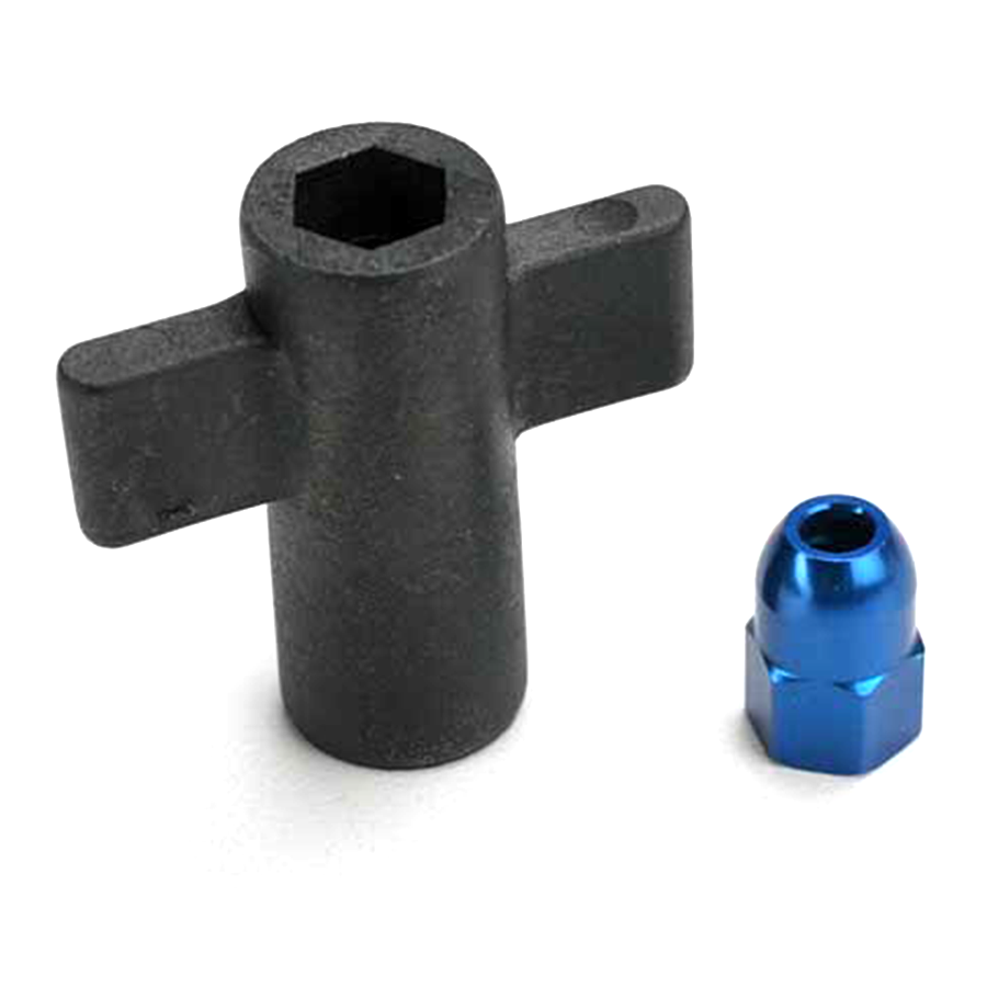 Antenna Crimp Nut, Aluminum (Blue-anodized)/ Antenna Nut Tools