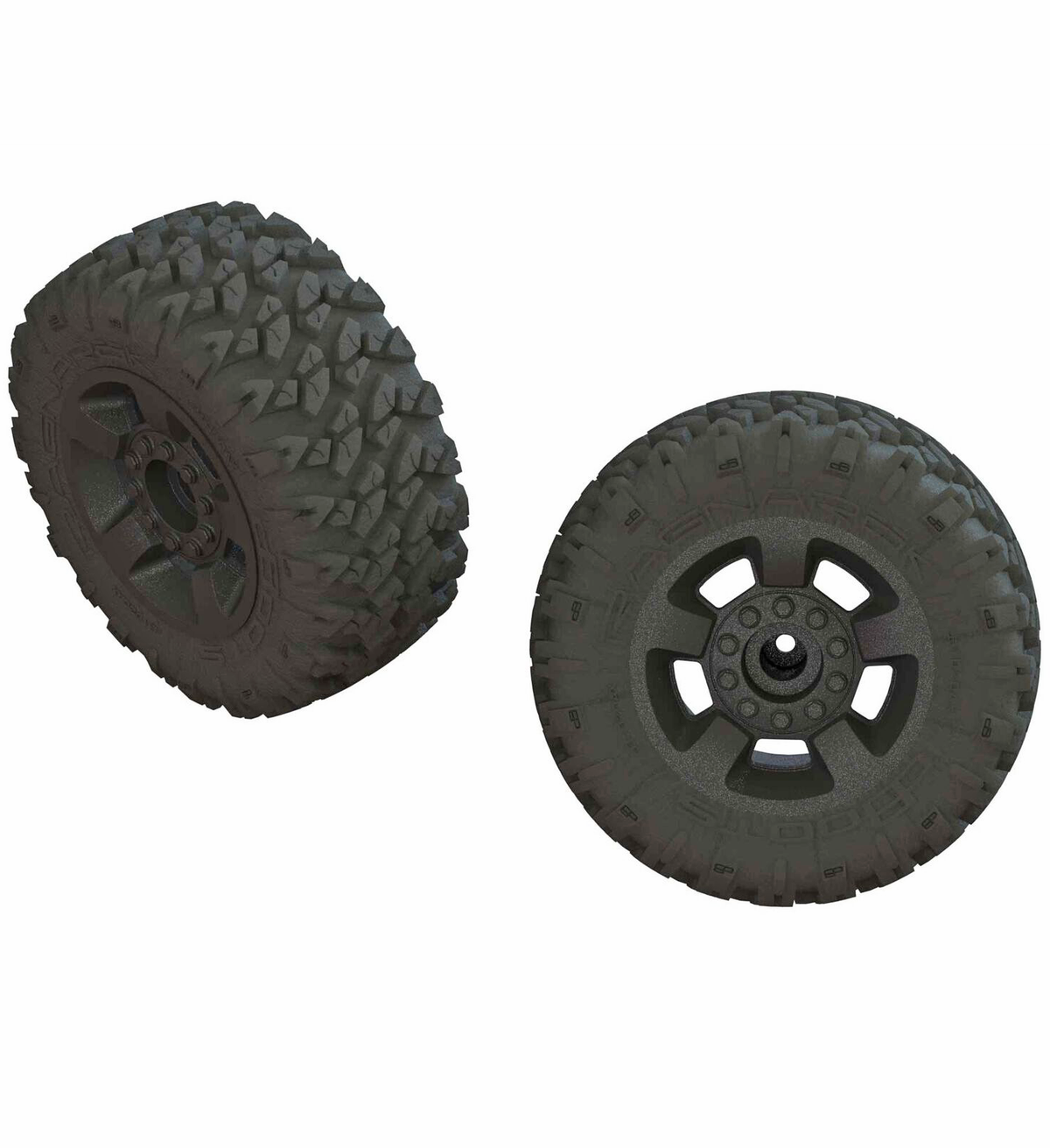 dBoots 'Ragnarok Mt' Tire Set Glued Black (2): F/R: ARA550052