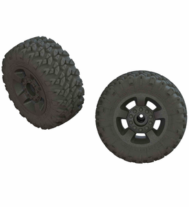 dBoots 'Ragnarok Mt' Tire Set Glued Black (2): F/R