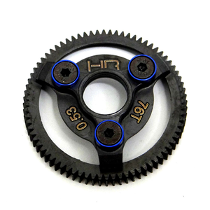 Hot Racing Hardened Steel Spur Gear (76t 48p)(Blue): Traxxas (HRASTE876)