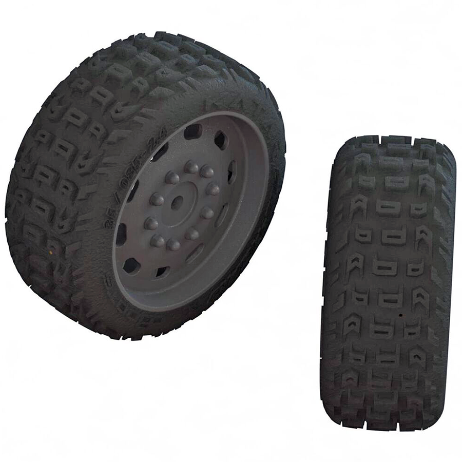 dBoots Katar 35/085 2.4 Tire Set Glued (2): F/R